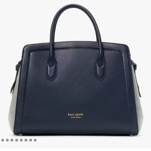 Kate Spade Satchel Knott Colorblock Blazer Blue Large